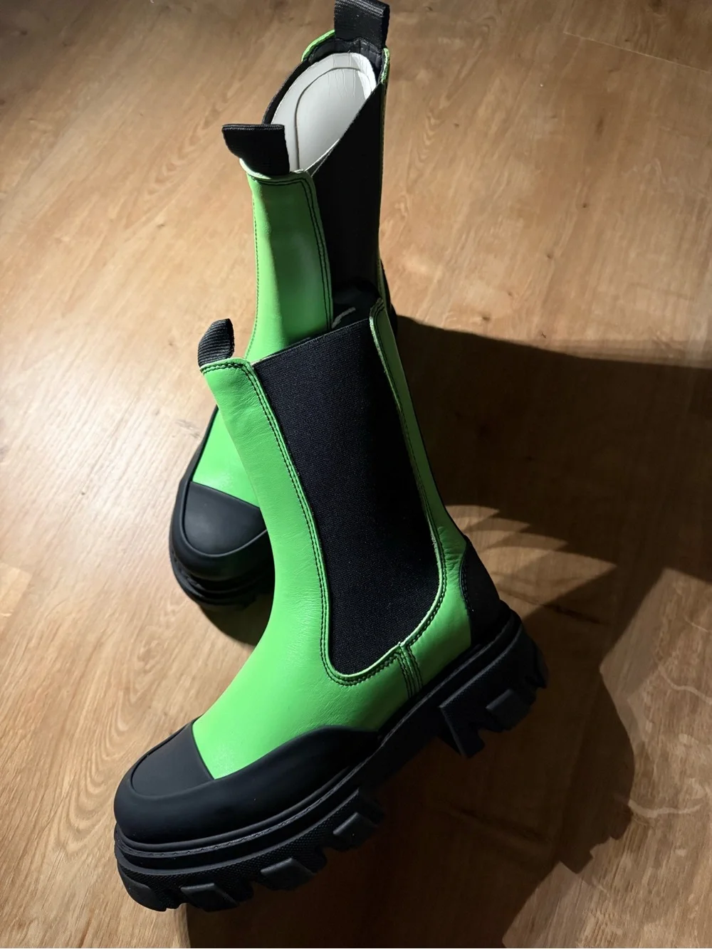 GANNI mid calf boot